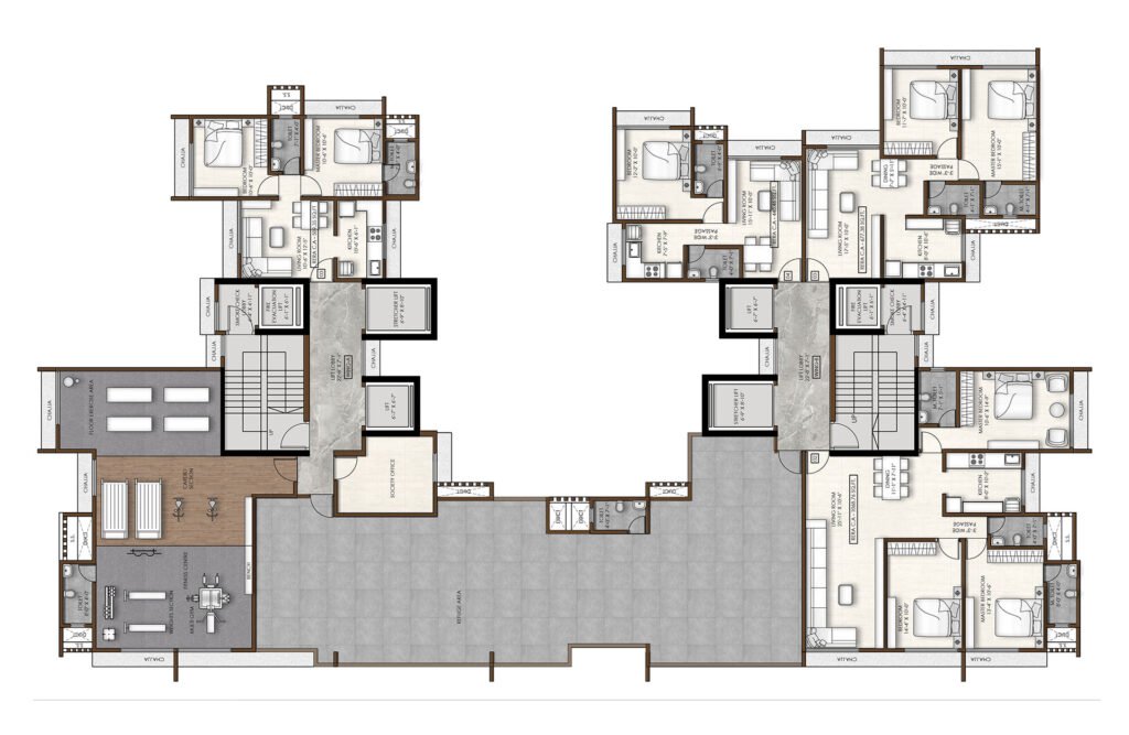 Floor plan Kaveri PCPL Malad west Link road,Kaveri PCPL Malad west Link road 1bhk,Kaveri PCPL Malad west Link road 2bhk,Kaveri PCPL Malad west Link road 3bhk